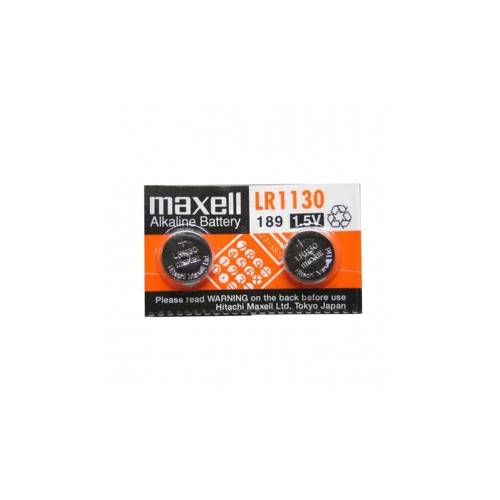 Maxell LR1130 Alkaline Cell Batteries (1.5V, 2-Pack)