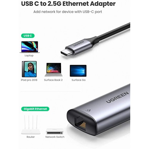 Ugreen - 70446 USB C to 2.5G Ethernet Adapter