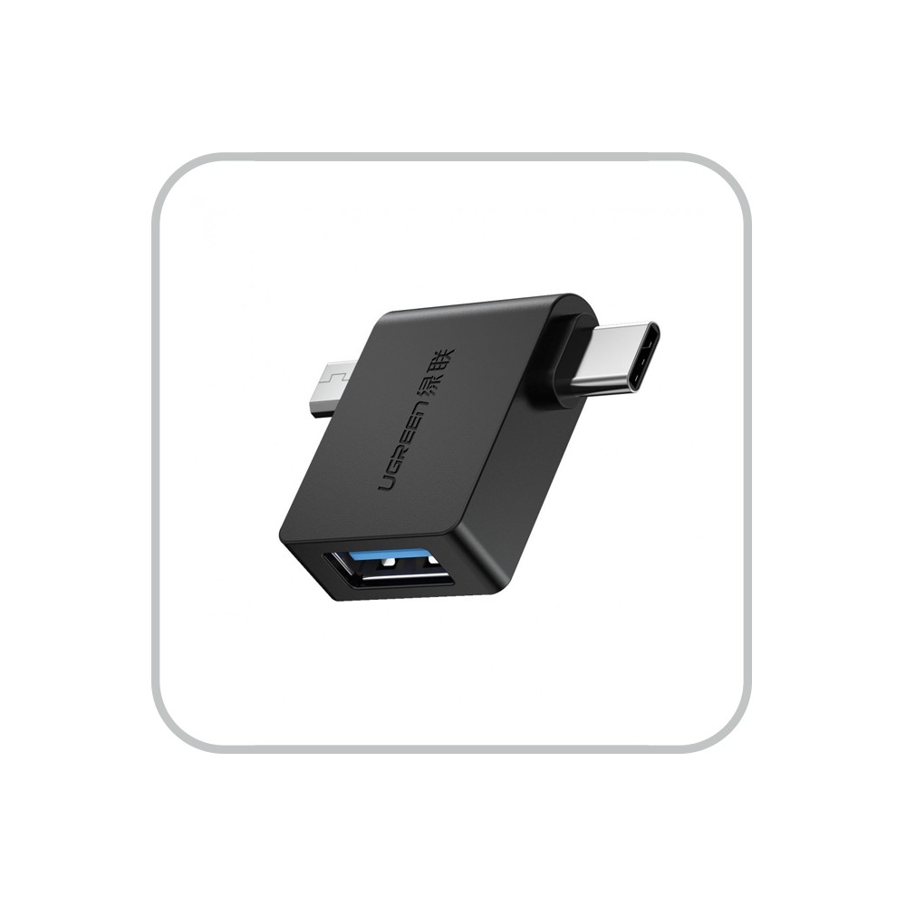 Adaptador UGREEN OTG USB-C/MICRO USB a USB 3.0 (30453) - Mesajil
