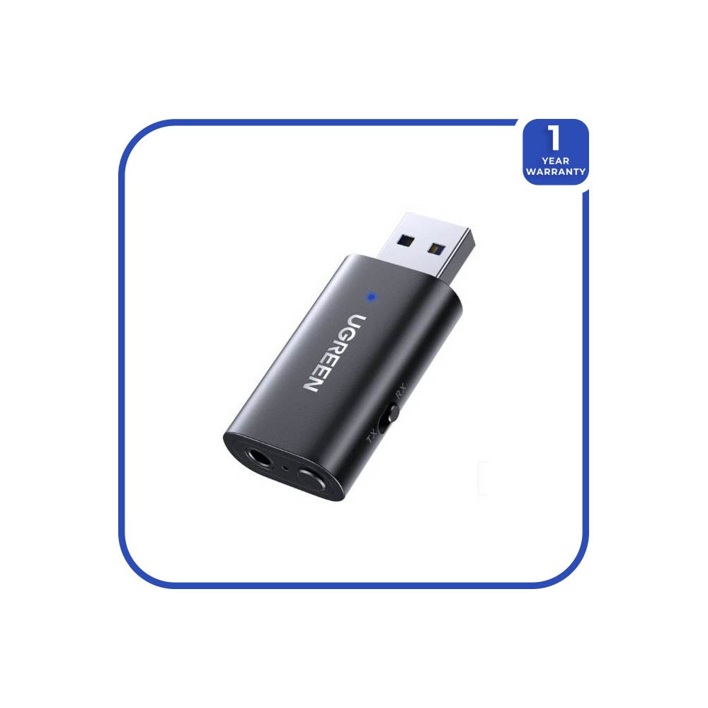 Ugreen - 60300 USB 2.0 to 3.5mm Bluetooth Transmitter/Receiver