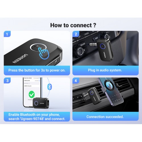Car Bluetooth AUX Module丨 Qiilu Car Bluetooth India