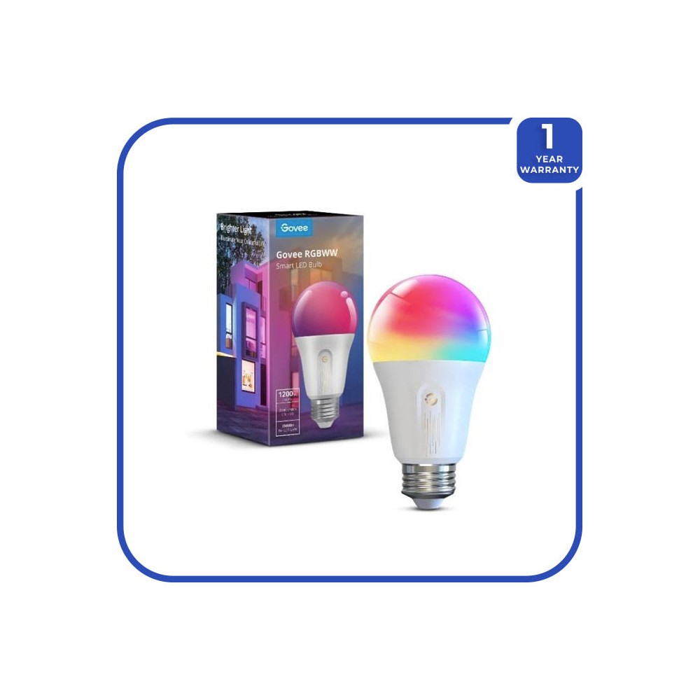 Govee Smart RGBWW Bulbs 1200 Lumens 2 Pack - B6009AC1