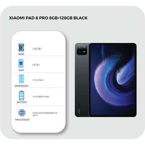 Xiaomi　pad 6 BLACK　8GB/128GB