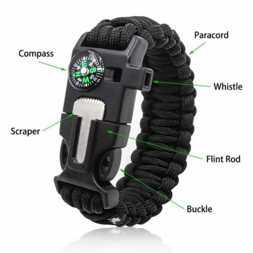 5 in 1 Paracord Survival Bracelet 20490500917