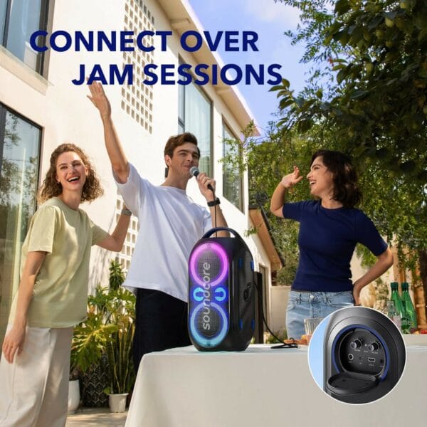 anker soundcore rave party 2 portable speaker 120w (a3399h11)