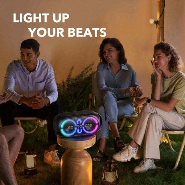 anker soundcore rave party 2 portable speaker 120w (a3399h11)