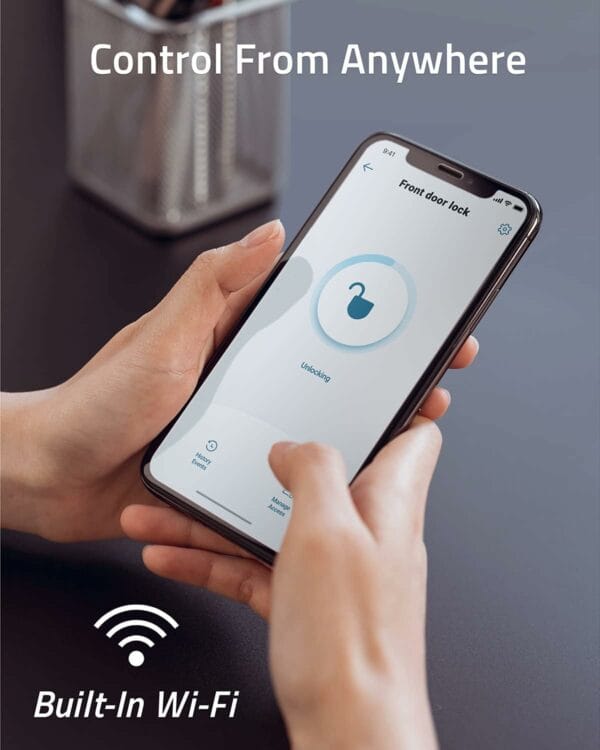 anker eufy smart lock fingerprint & wi fi black (t8520111)