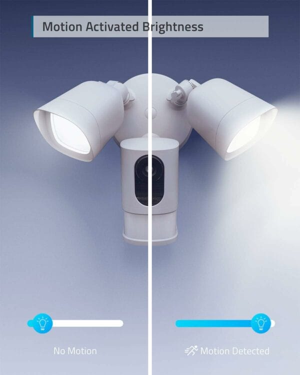 anker eufy floodlight with camera 2k white (t8424321)