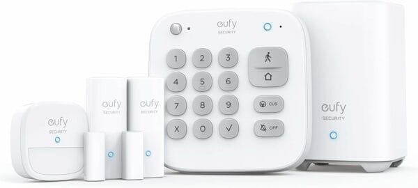 anker eufy security alarm 5 piece kits white (t8990321)