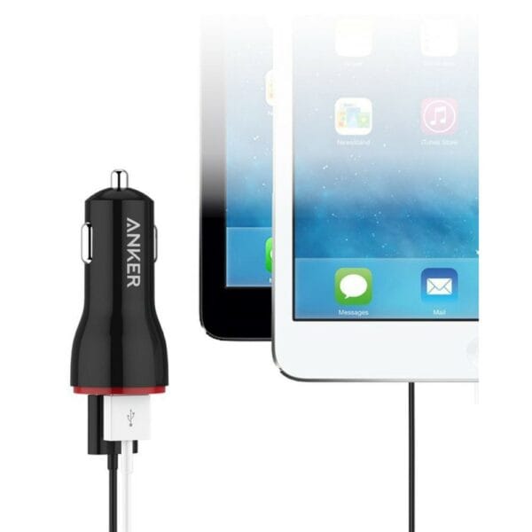 anker 24w 2 portusb car charger uk black (a2310h11)