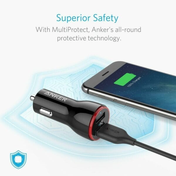 anker 24w 2 portusb car charger uk black (a2310h11)