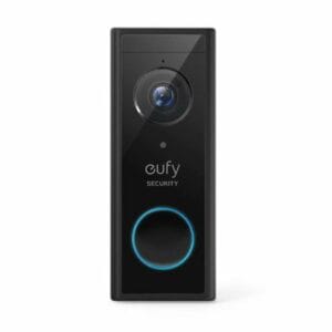 anker eufy video doorbell 2k black+white (t82101w1)