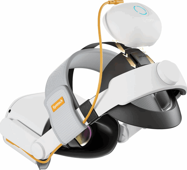 syntech vr head strap with battery pack for meta/oculus quest 2