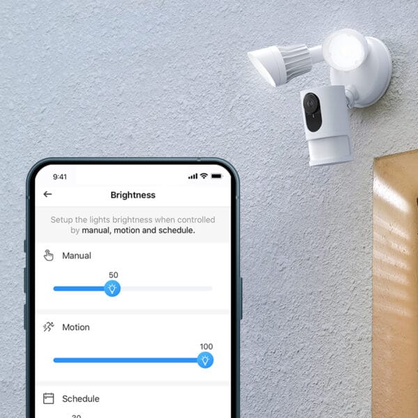 anker eufy security floodlight cam e 2k white (t8422g21)