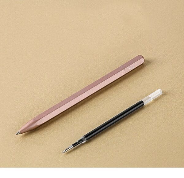 xiaomi fizz 0.5mm multi edge metal gel pen (pink)