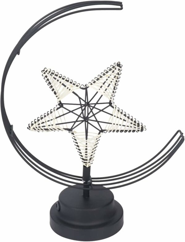 half moon and star deco