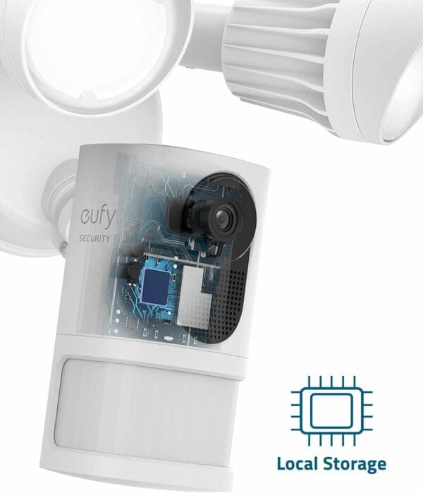 anker eufy security floodlight cam e 2k white (t8422g21)