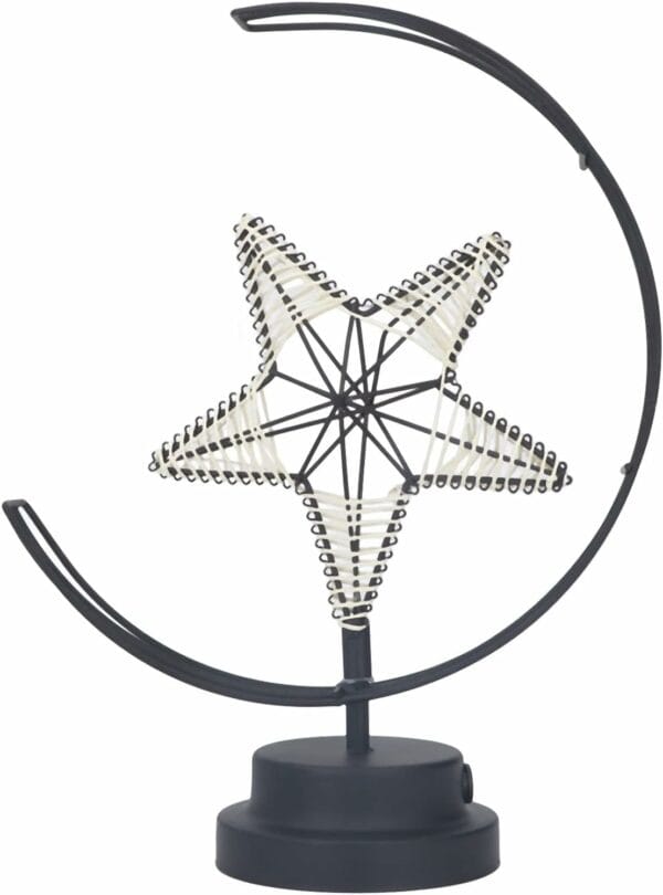 half moon and star deco