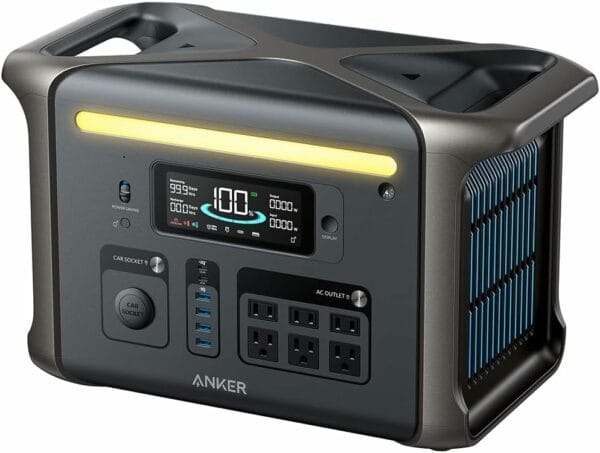 anker solix f1500 portable power station 1536wh｜1800w black (a1772211)