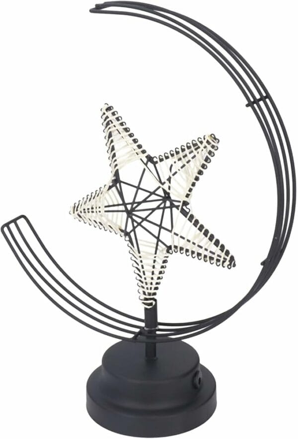 half moon and star deco