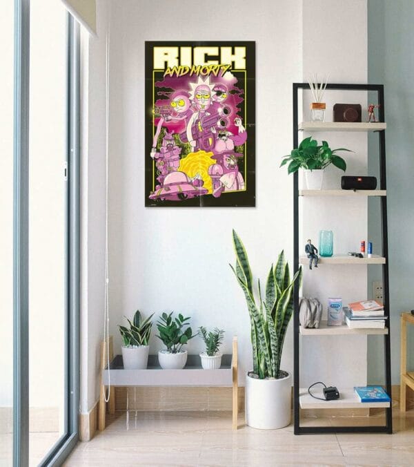 art print 30x40 cm rick & morty characters (p30x40cm0277)