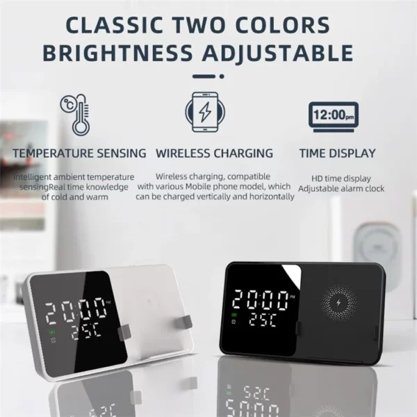 alarm clock wireless charging w5