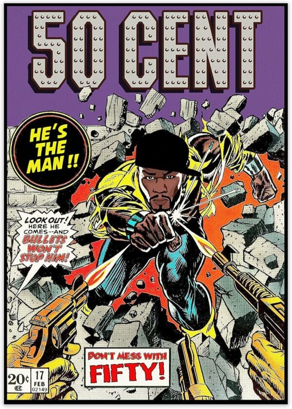 art poster 50 cent comics david redon