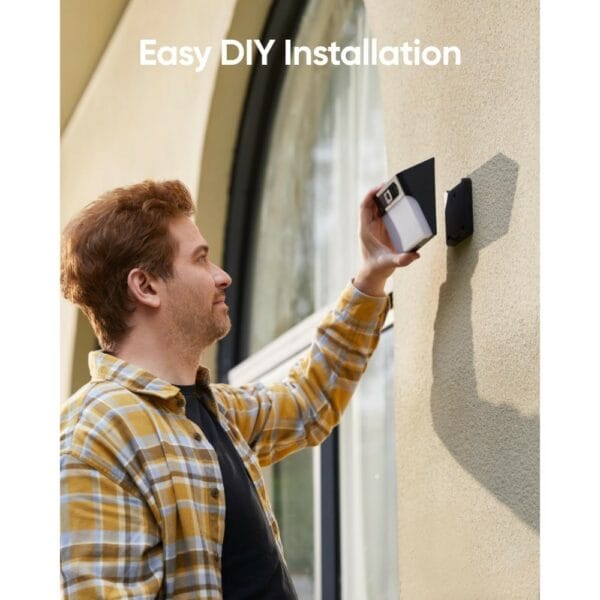 anker eufy security solar wall light cam s120 black (t81a0311)
