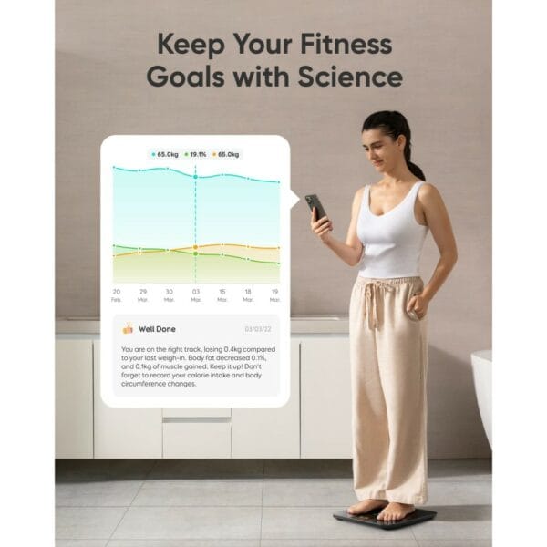 anker eufy smart scale p3 black (t9150k11)