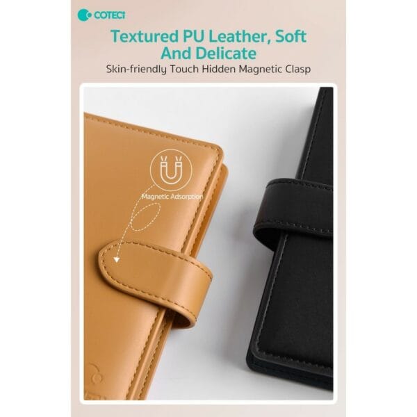 coteetci elegant series (pu) thickened version passport case (black) 14069 bk