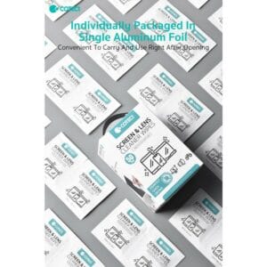 coteetci screen & lens cleaning wipe box (tr 017)
