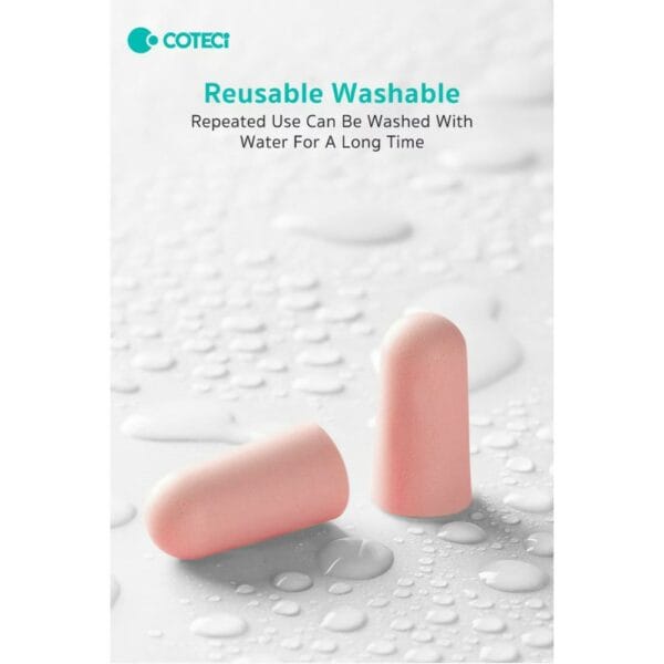coteetci soundproof sleeping earplugs 5 sets (ot 008 pk) medium