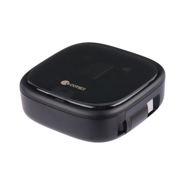 coteetci travel edition 8 in 1 data cable storagr box (87701 bk)