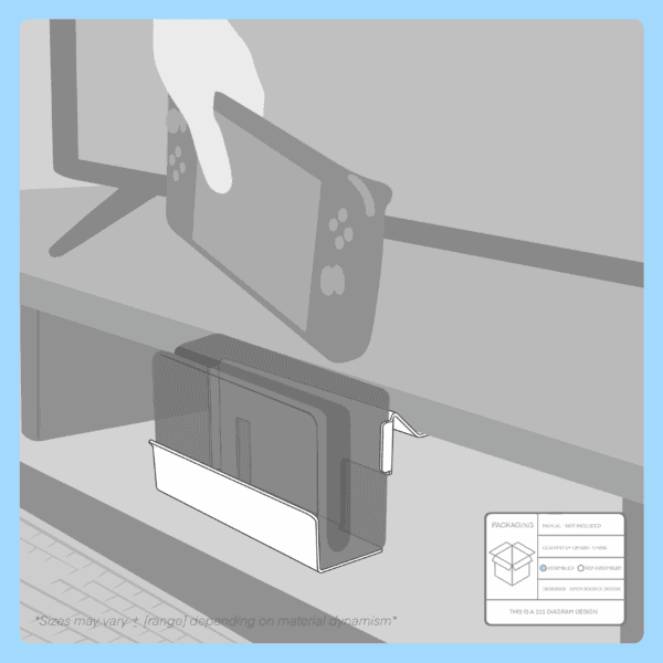 samdi console dock support stand sd 042 3