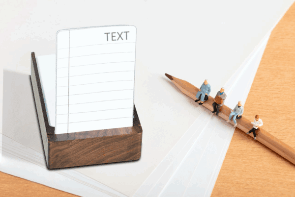 samdi premium walnut sticky note to do list holder sd 046wa