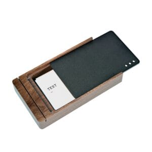 samdi premium walnut sticky note to do list holder sd 046wa
