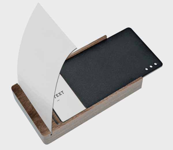samdi premium walnut sticky note to do list holder sd 046wa