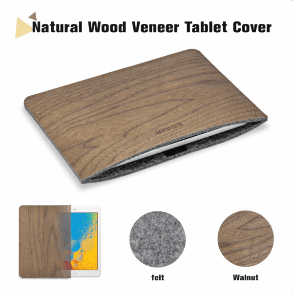 samdi veneer pouch cover (walnut)