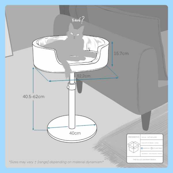 upergo cozycat nest floor stand mp 2