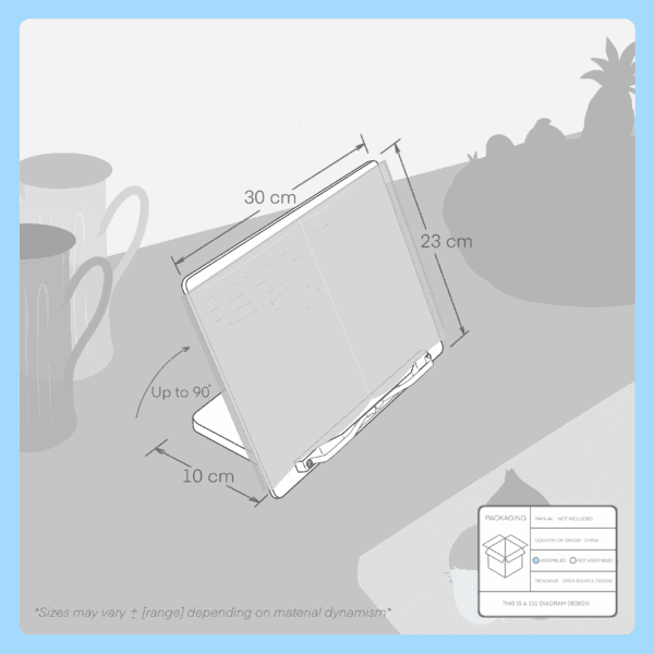 upergo vd 6y acrylic book stand
