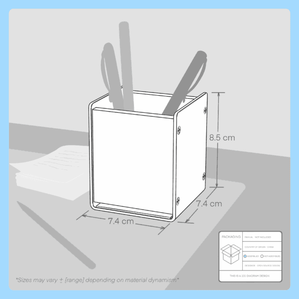upergo (vd 3) wooden pen holder