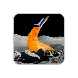 rocket lamp space shuttle