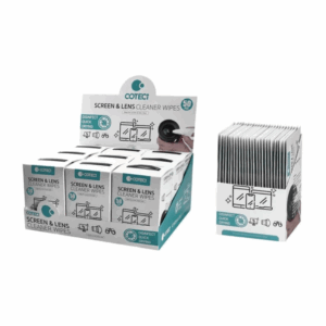 coteetci screen & lens cleaning wipe box (tr 017)