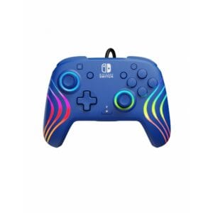 pdp wired controller after glow wave for nintendo switch (blue) (0708056071974)