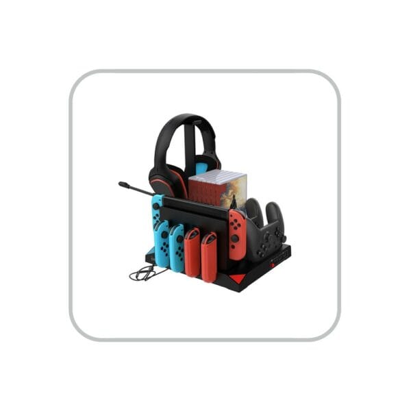 ipega vertical storage charging stand for nintendo switch console