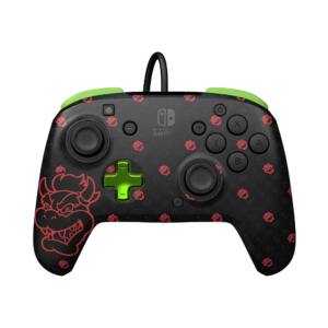 pdp wired controller bowser glow for nintendo switch (0708056070878)