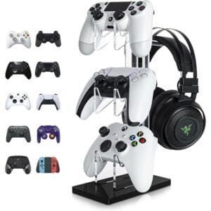 universal 3 tier controller holder and headset stand for ps4 / ps5 / xbox one / switch, controller (20490500168)