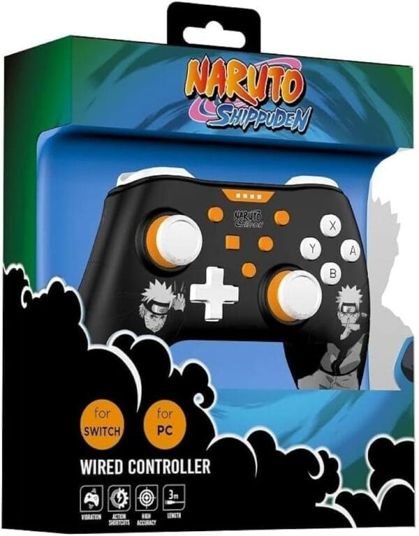 konix naruto sw/pc gamepad black (3328170286831)