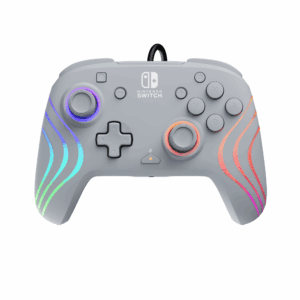 pdp wired controller after glow wave for nintendo switch (grey) (0708056071981)