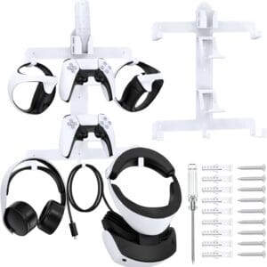 wall mount stand for ps5 controller and vr2 gaming accessories (101226366)